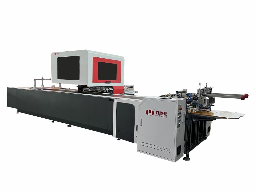 LY 850DN 自動ダブルボックス位置付け機械 紙給餌機械 硬い箱袖 宝石 靴 贅沢 化粧品 ギフト 靴 箱 機械