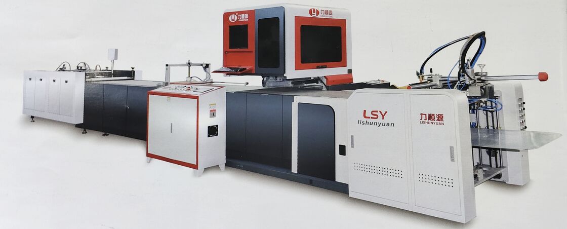 LY 485C PK 全自動マシンビジョンケースラッパーシステム 自動ライン 自動箱成形機 自動ハードカバー製造機