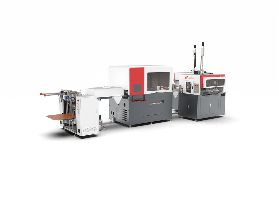 パートボードの硬い箱を作る機械 PLC制御システムと組み合わせたパッケージングと箱製造ソリューションを提供