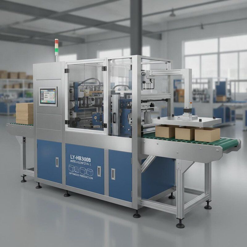 LY-HB3000B 最適な生産のためのインテリジェントな 2 in 1 機能とバブルプレスを備えた高速硬質製函機